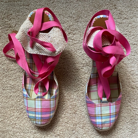 J. Crew plaid espadrilles